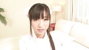 Asian nurse nailed hard and left with a creampie